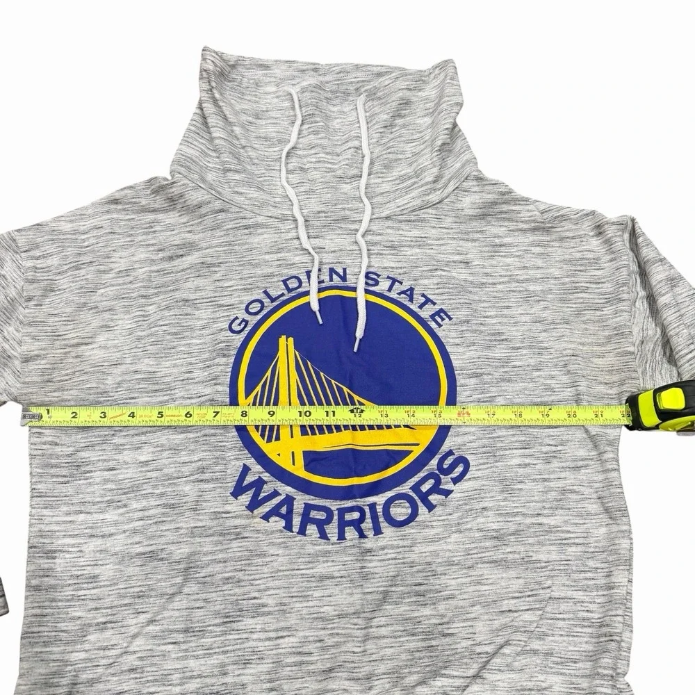 NBA Golden State Warriors Pullover Sweatshirt Hoodie Gray Adult XL Distressed